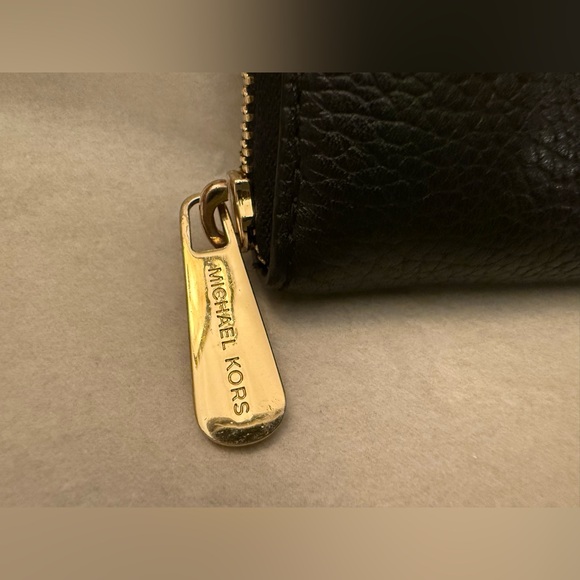 Michael Kors Jet Set Travel Continental Zip Around Wallet Large Black - Picture 3 of 6